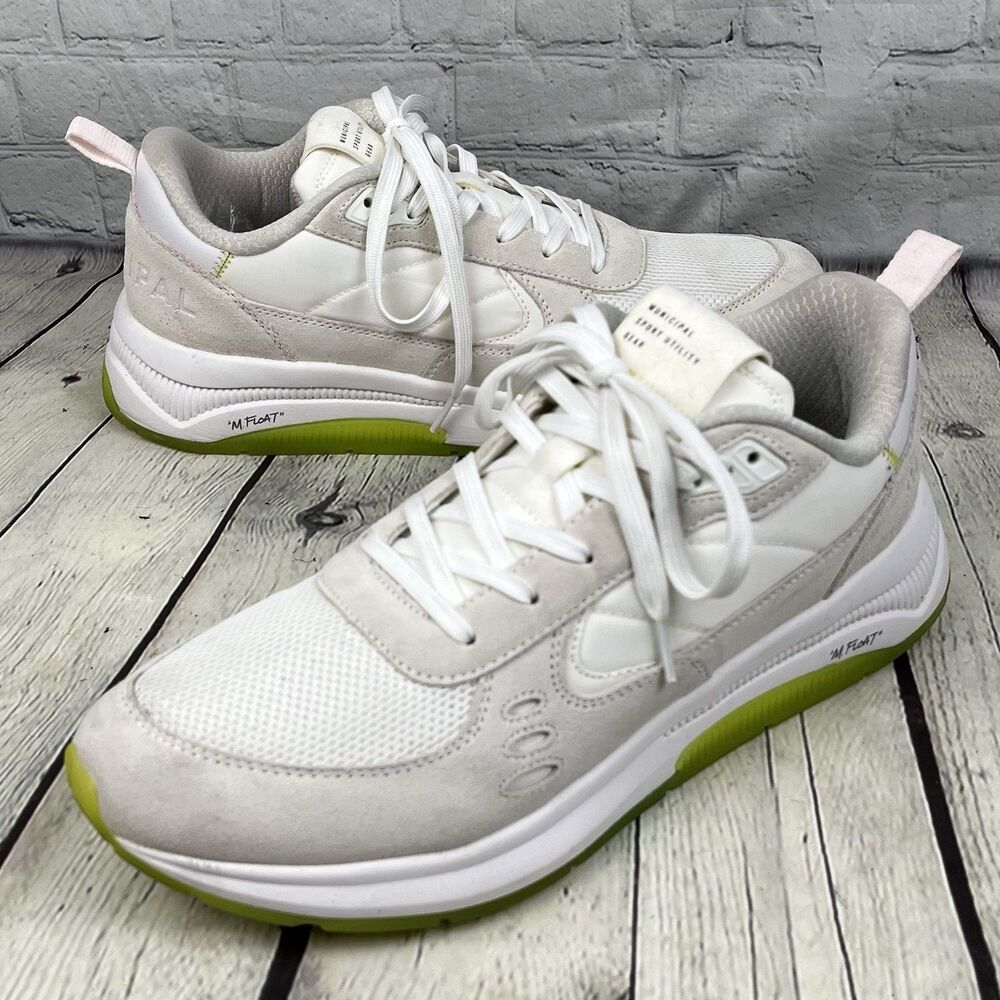 Municipal Origin M Float Shoes Mens Size 11 White Running Workout Gym Sneakers